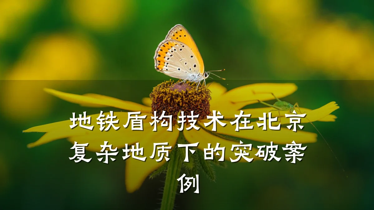 地铁盾构技术在北京复杂地质下的突破案例