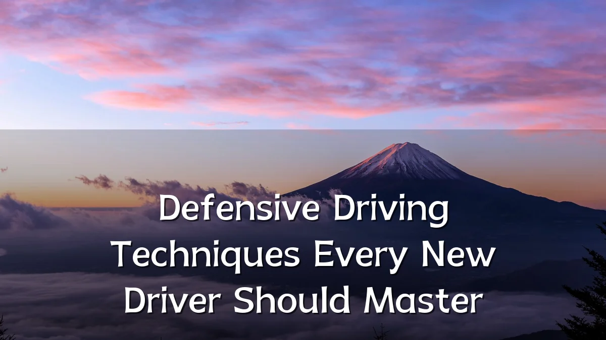 Defensive Driving Techniques Every New Driver Should Master